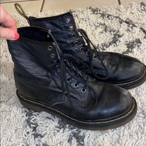 Dr. Martens Black Leather Boots